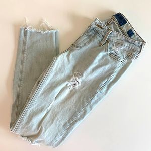 Distressed Light Wash Lucky Jeans